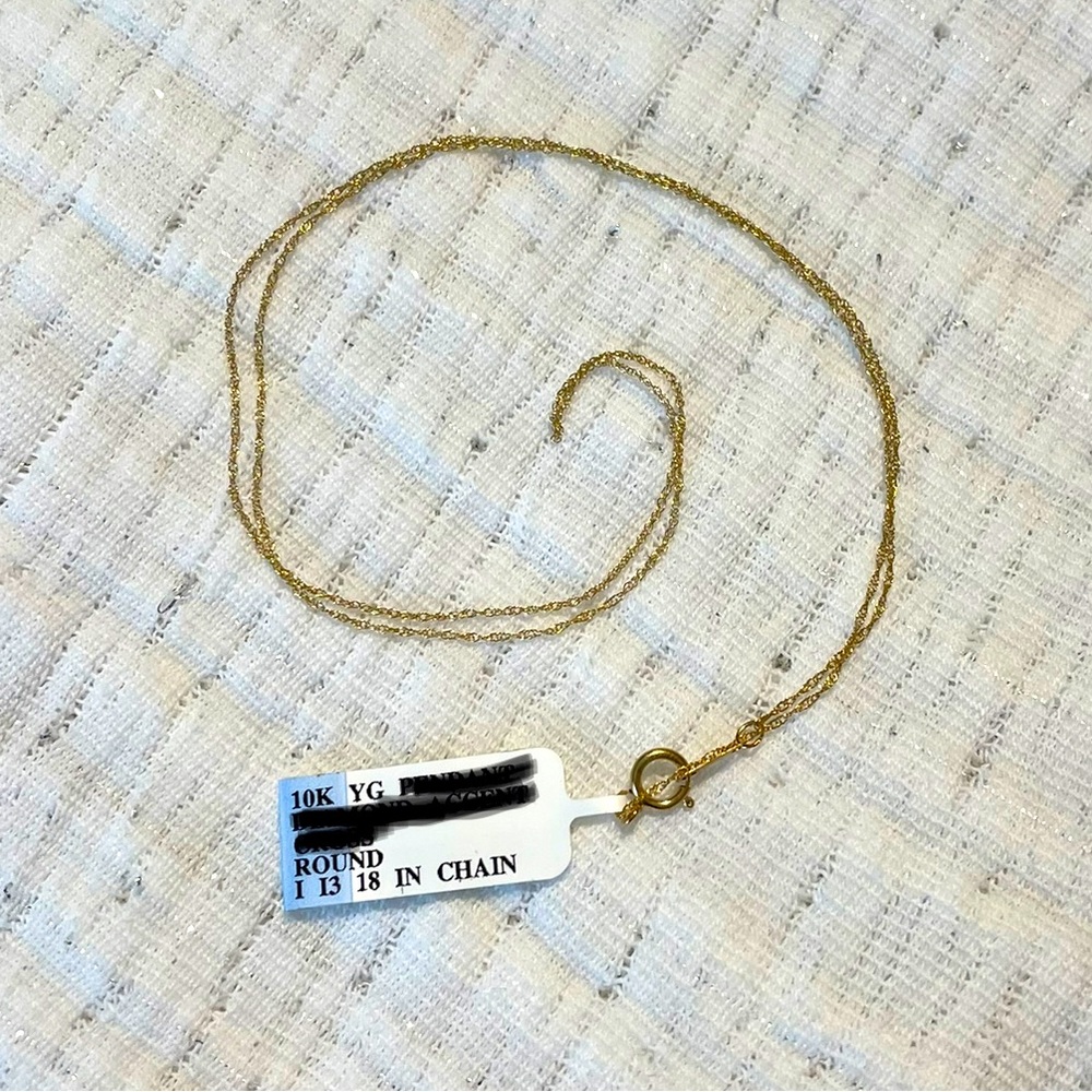 10k gold chain 18 inch